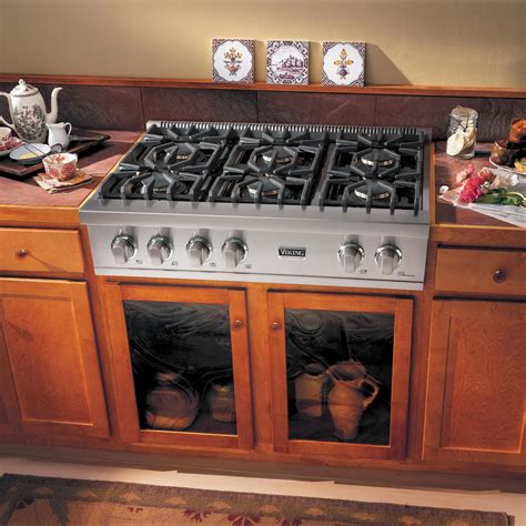 viking six burner gas cooktop